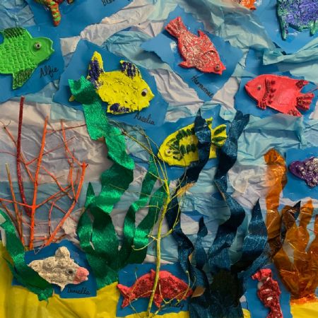 Clay Fish undersea environmental display